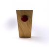 Weinregal Hanglage-Weinhalter für 1 Weinflasche-Schwebende Weinflasche-Holz Eiche-Bild frontal