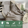 Warme kuschelige Decke fürs Sofa von Blanketino in natur und beige mit Vorteilen.